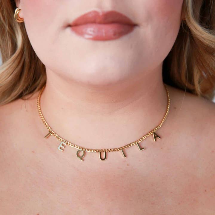 Tequila guld halskæde for engroshandel hos RAD + RAE