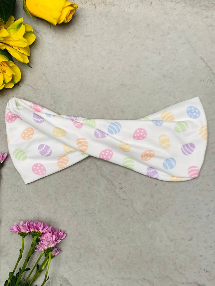 Copricapo Easter Egg Twist per la vendita all'ingrosso da parte di MandaBees Headbands