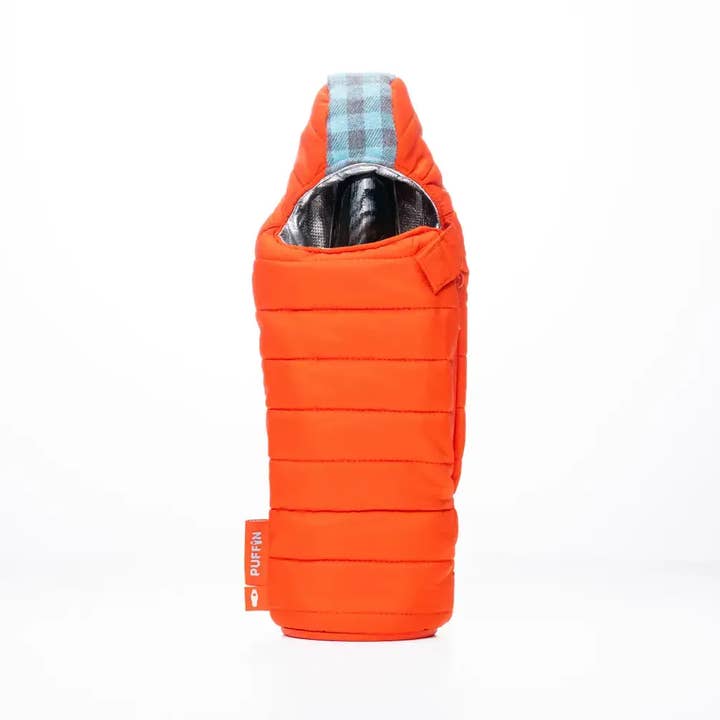 Puffin Drinkwear - Wholesale Drink Huggers & Koozies - *ON SALE* Bottle Cooler - The OG - Puffin Red & Crater Blue