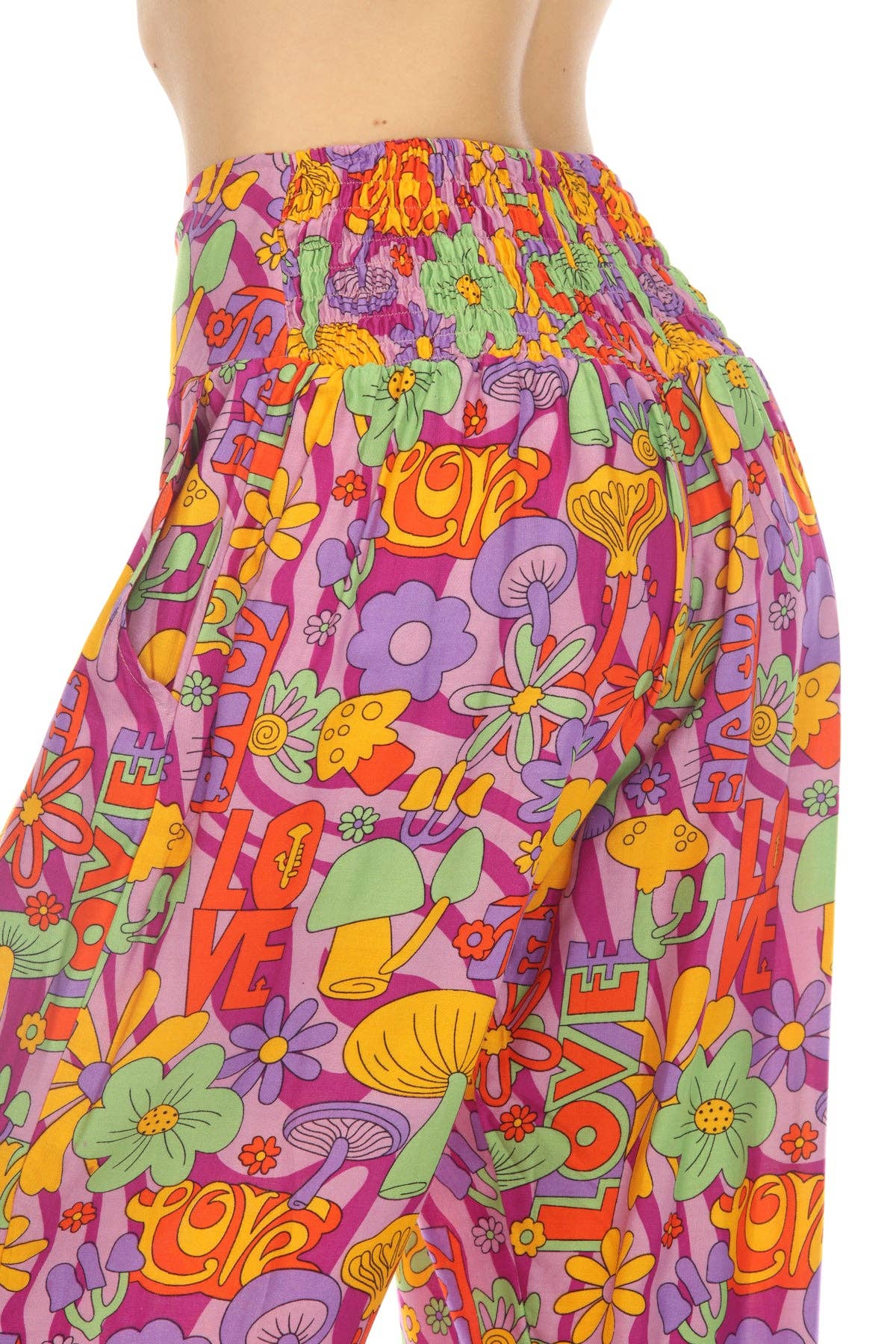 Lakhays Collection Inc. – Großhandel Hose – Damen – Haremshose mit Pilzmotiv und Liebesmuster8