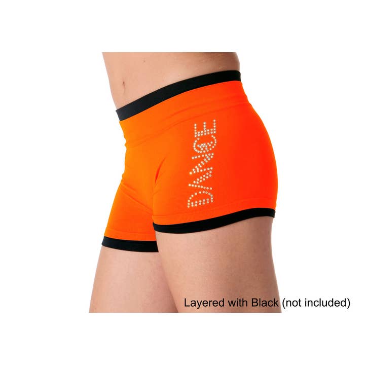 KurveShop - Wholesale Athletic Shorts - Women's - "DANCE" Rhinestone Boyshorts14