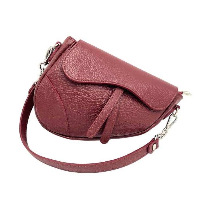 Genuine leather shoulder bag, Made in Italy, art. 112436 for wholesale by Suie Valentini srl