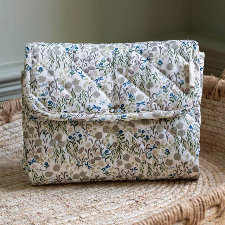 Cotton Travel Baby Changing Mat - Riverbank for wholesale by Avery Row