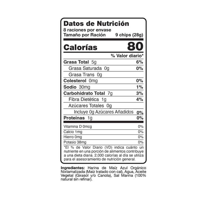 Molcajete Foods - Wholesale Chips - Doña Lola - Tortilla Chips - Organic Blue Corn - 14/8 oz Bag3