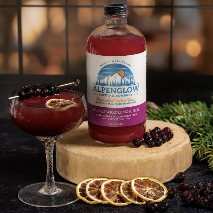 Alpenglow Cocktail Company - Wholesale Cocktail mix/syrup - Huckleberry Lemondrop0