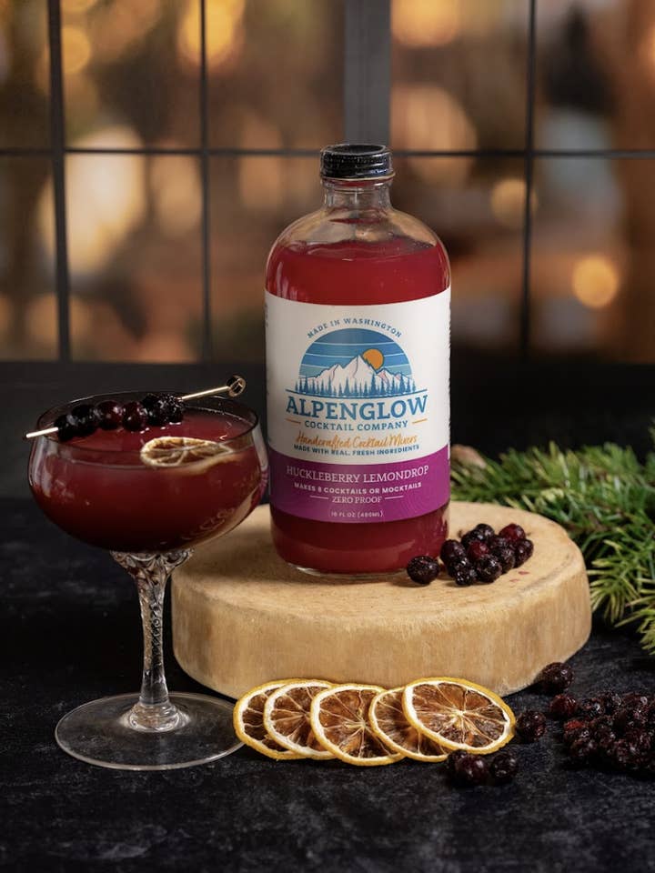 Huckleberry Lemondrop for wholesale by Alpenglow Cocktail Company