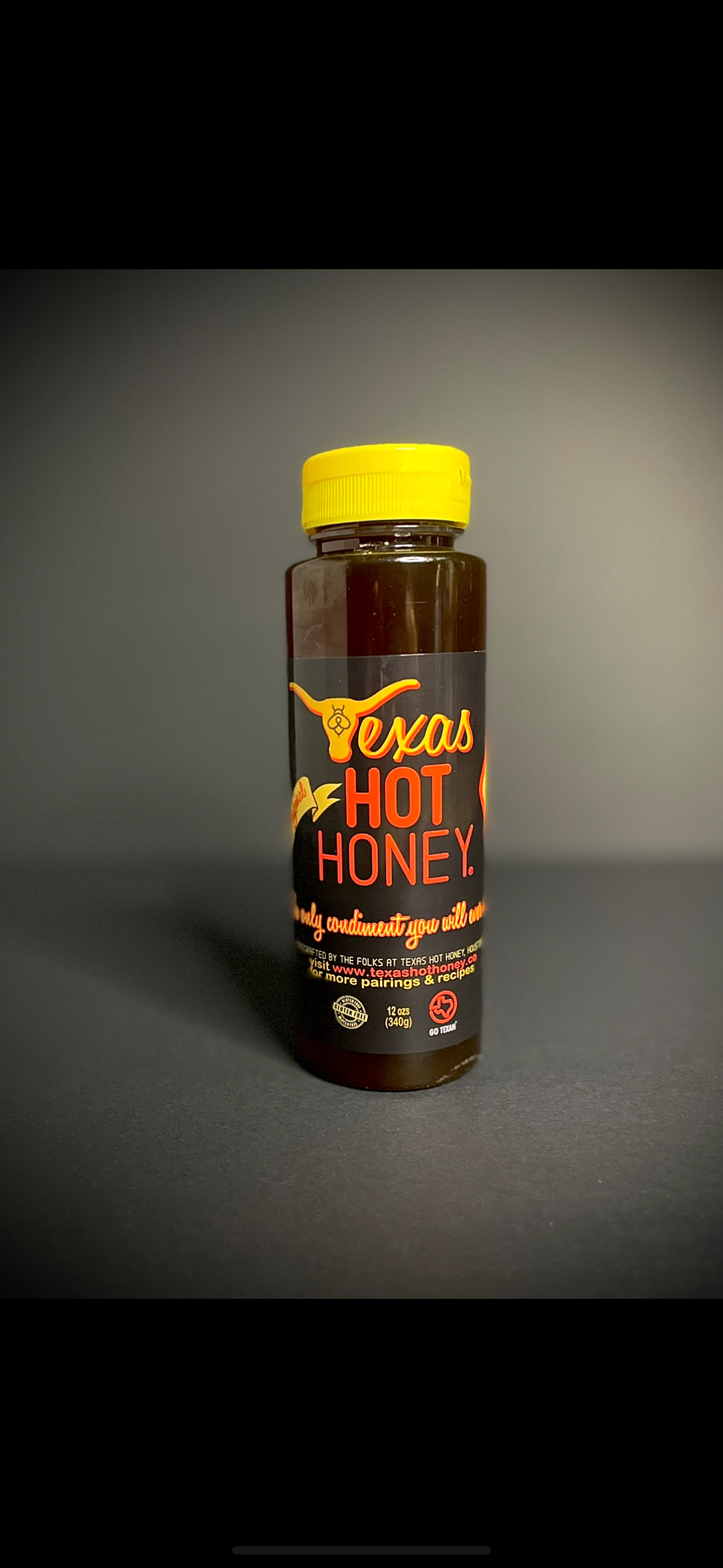 Texas Hot Honey - Wholesale Pikante saus - Texas Hot Honey (DE ORIGINELE) 12 oz Fles (Doos van 9)1