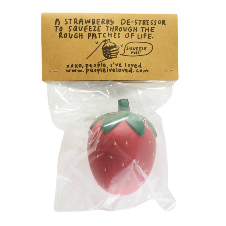 People I've Loved - Wholesale Stress Relief Ball/Dough - Strawberry Stress Ball5