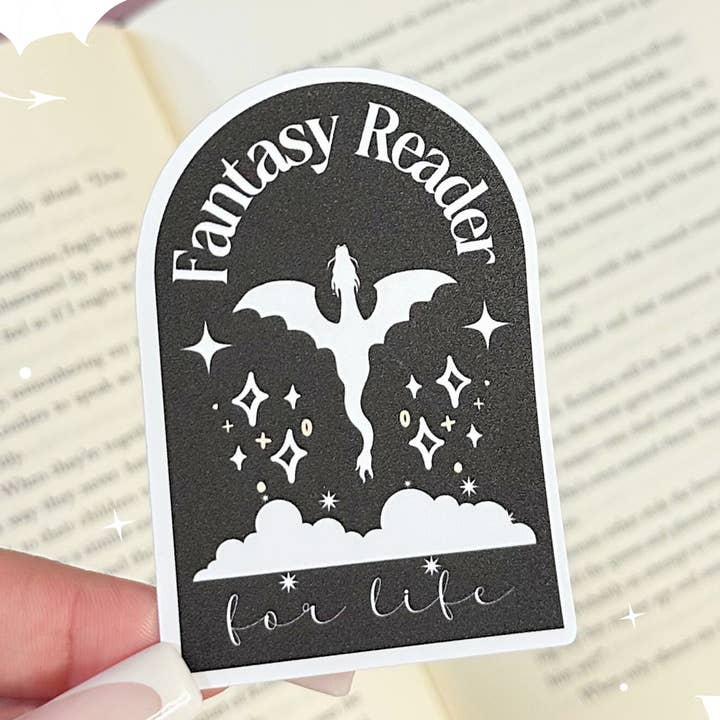 Fantasy Reader For Life Vinyl Sticker for wholesale by Books and Beyond