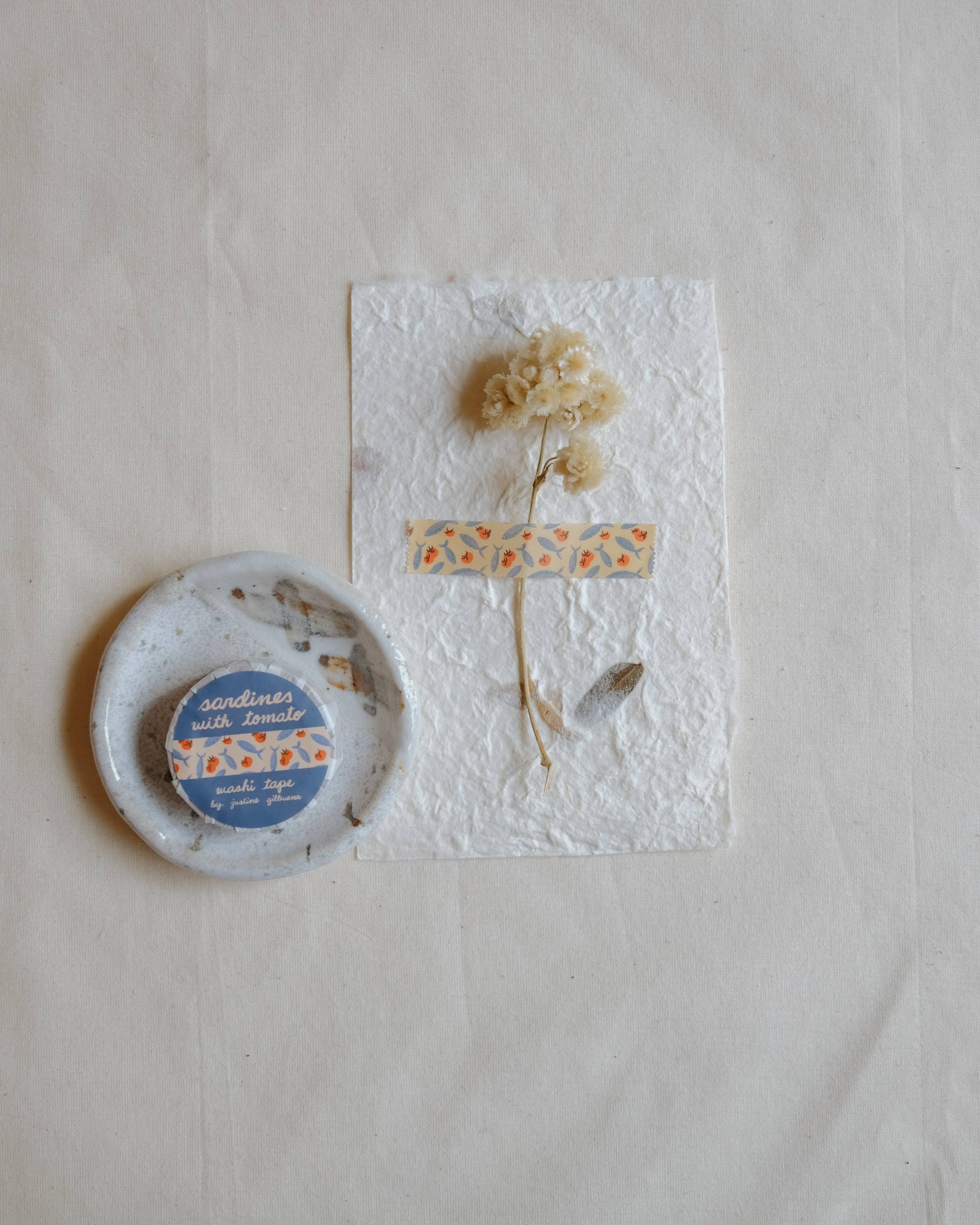 Justine Gilbuena - Wholesale Washi Tape - Sardines with Tomato Washi Tape 1