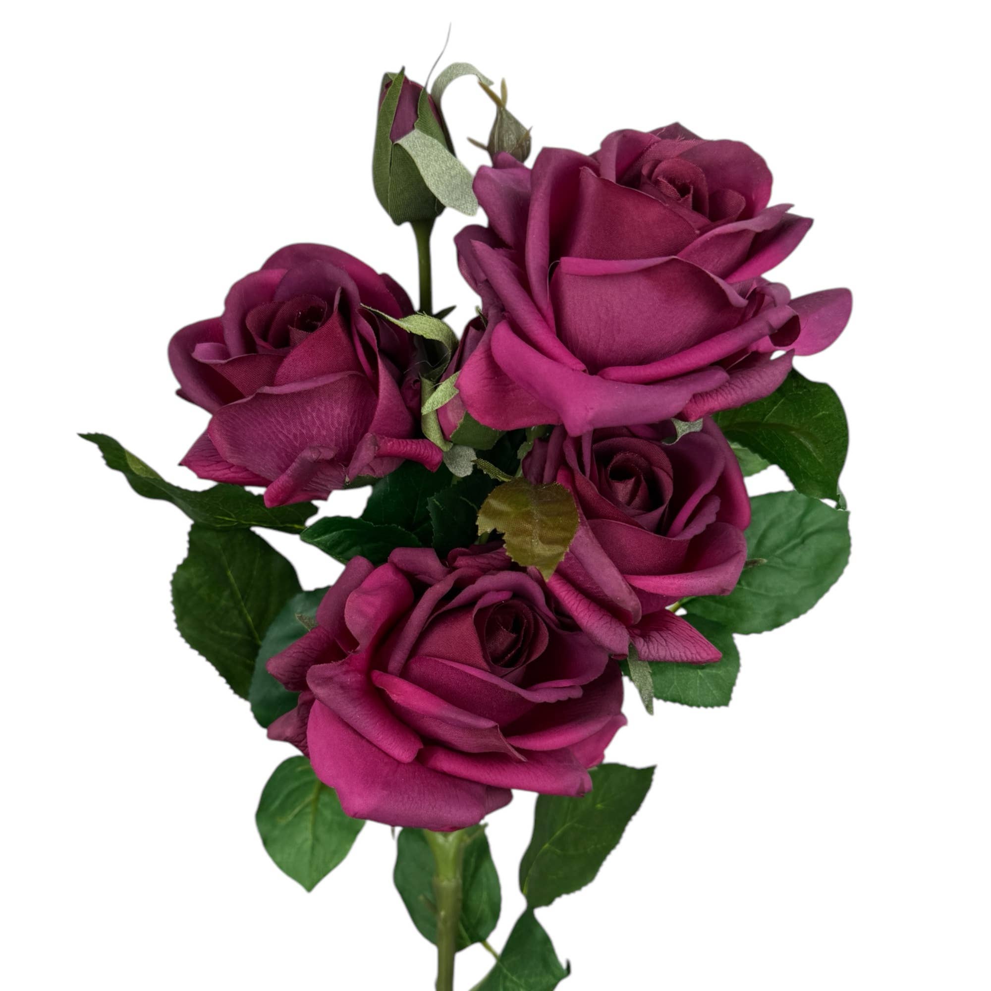 Angel Isabella - Wholesale Artificial Flowers - 28.75"-Ultra Realistic-Real Touch Rose Stem with 6 Flowers2