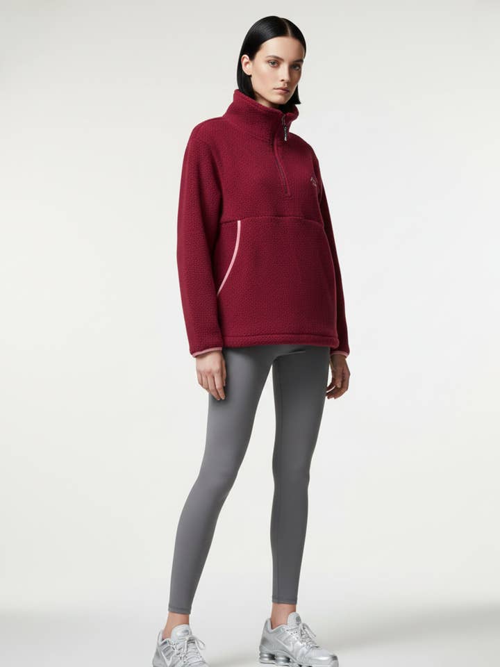 Il Nexus Fleece in Contrasto Borgogna US45508 per la vendita all'ingrosso da parte di Marc Angelo