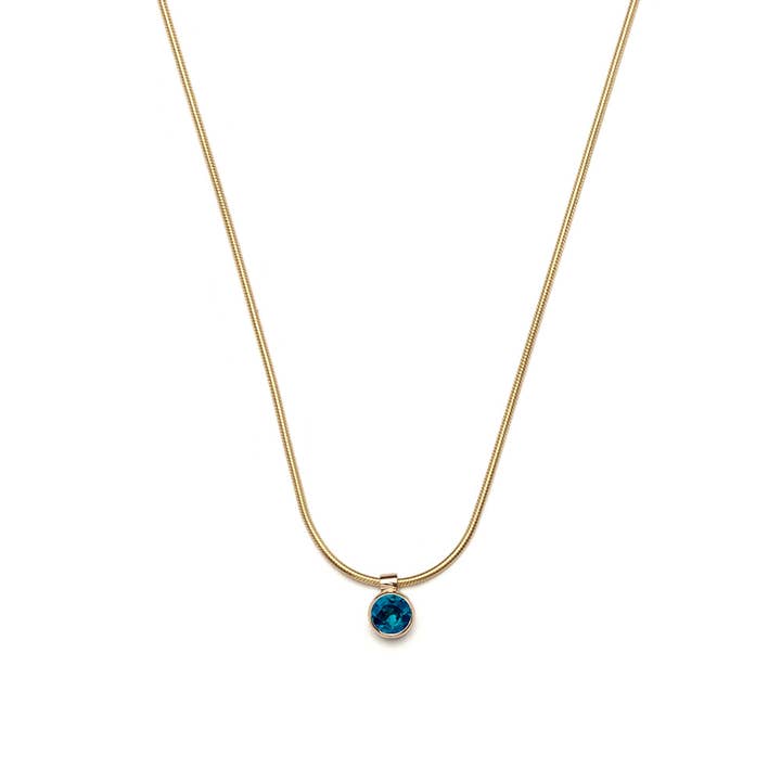 Clea Necklace - Sapphire for wholesale by Selin Kent