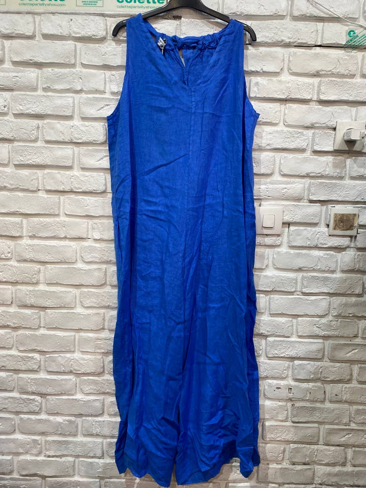 la maison des fibres naturelles - Wholesale Jumpsuit - Women's - Sleeveless jumpsuit in 100% linen 6201427