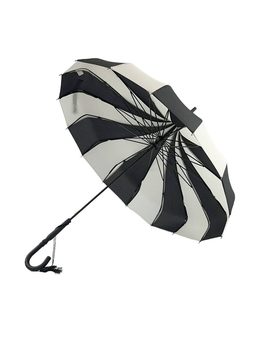 Soake - Wholesale Umbrella - Women's - Boutique CLASSIC Pagoda Umbrella Black and Cream3
