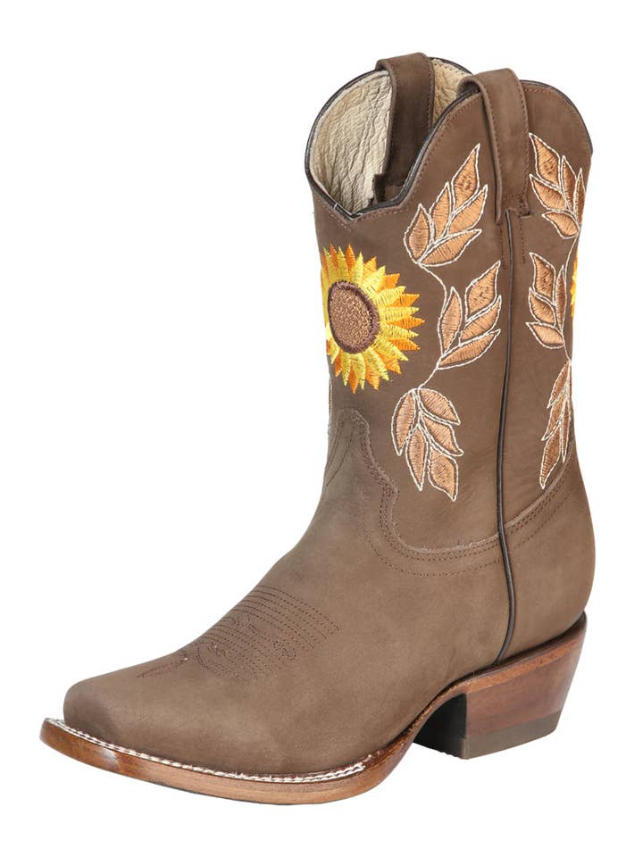 El General Womens Rodeo Boot - Nobuck Camel 51164 for wholesale by El General Western Wear