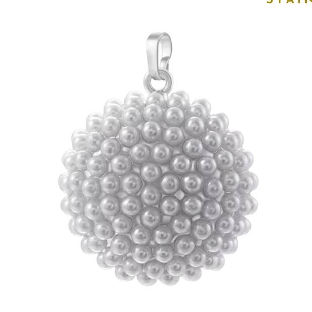 Silver Pearl Pendant Charm Jewellery Charms for wholesale by Coco Luna Collection