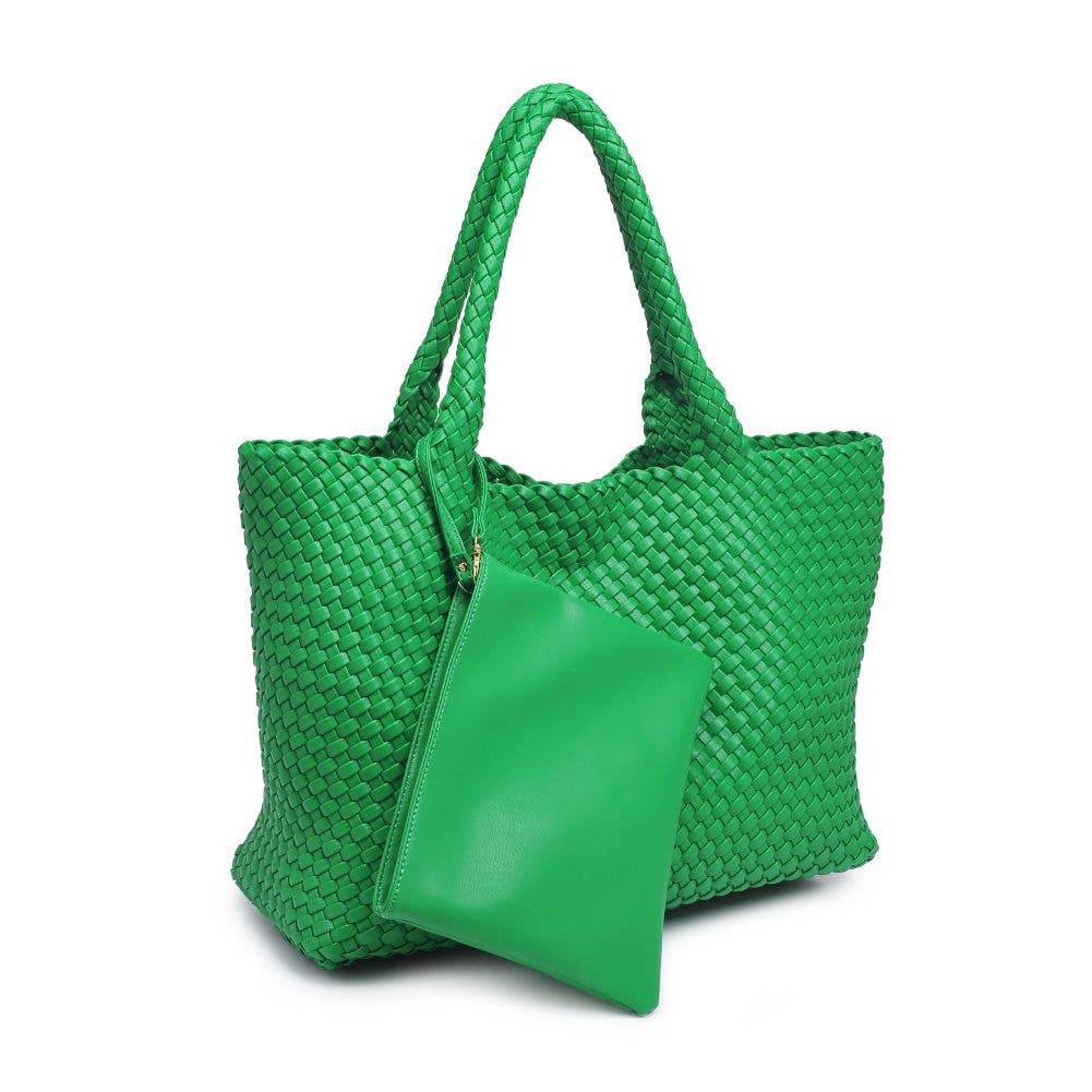 Moda Luxe - Vendita all'ingrosso Borsa tote - Donna - Borsa tote intrecciata in pelle vegana Solana37
