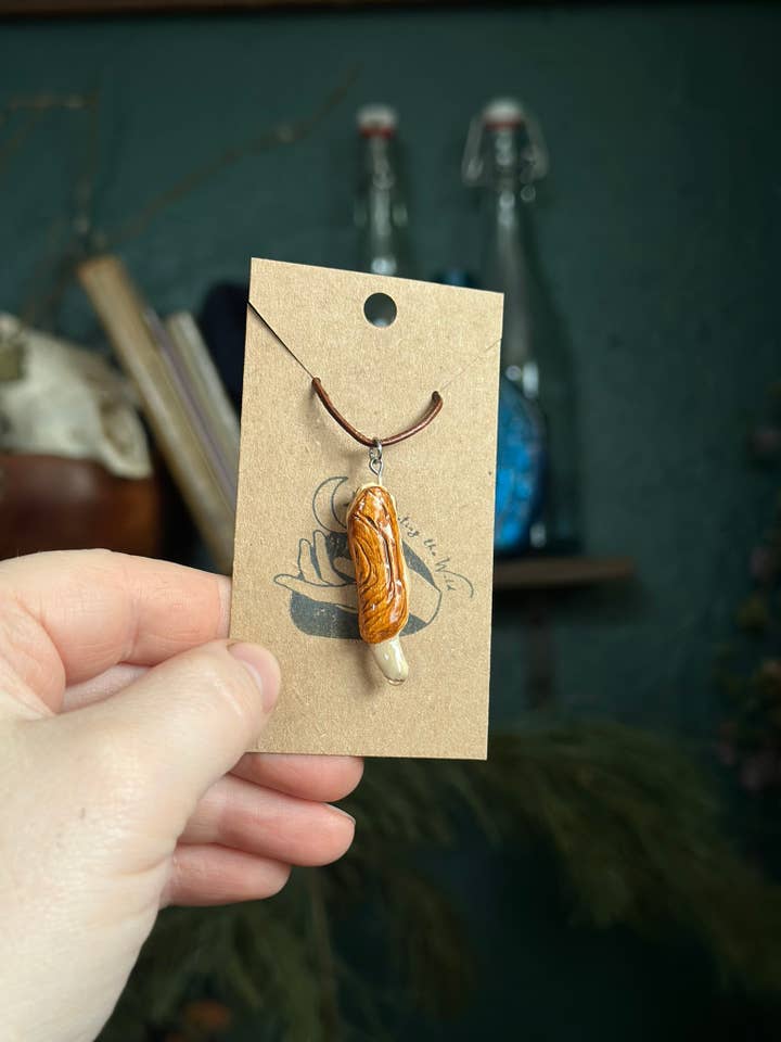 Razor Clam Necklace for wholesale by Courting the Wild