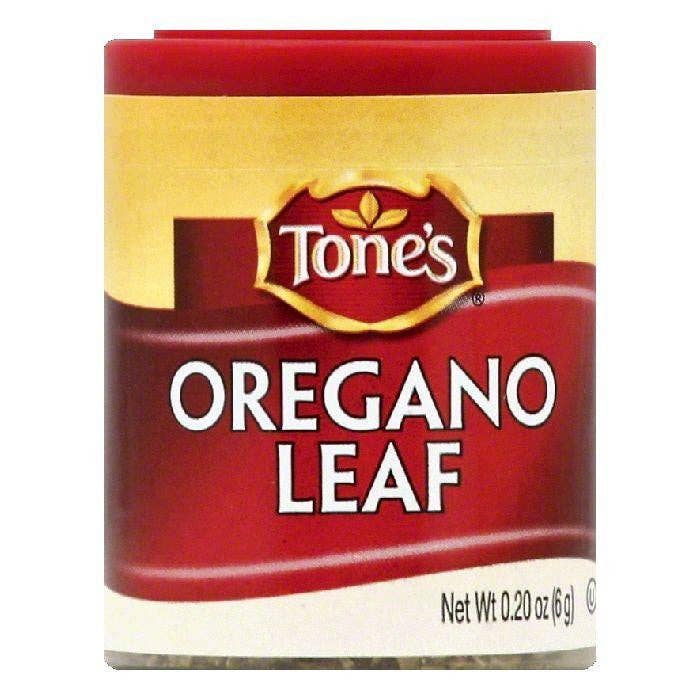 KeHE Distributors, LLC - Wholesale Dried Spice - Tones Oregano Leaf, 0.2 OZ (Pack of 6)