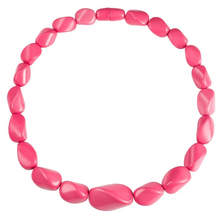Twisted Pink Chunky Statement-Halskette für Damen für den Großhandel von Namana