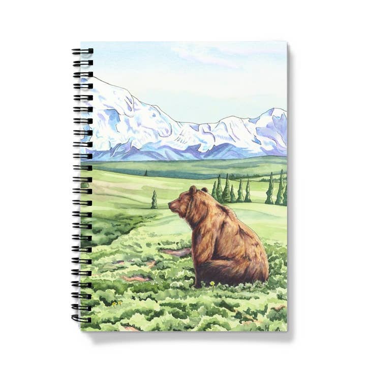 Rêver de Denali - Carnet du Parc National de Denali pour la vente par Sage Leaf Studio
