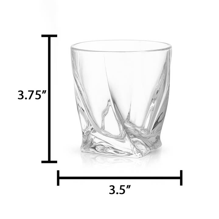 JoyJolt - Wholesale Cocktail/Liquor Glass - Atlas Crystal Whiskey Glasses, Set of 2
