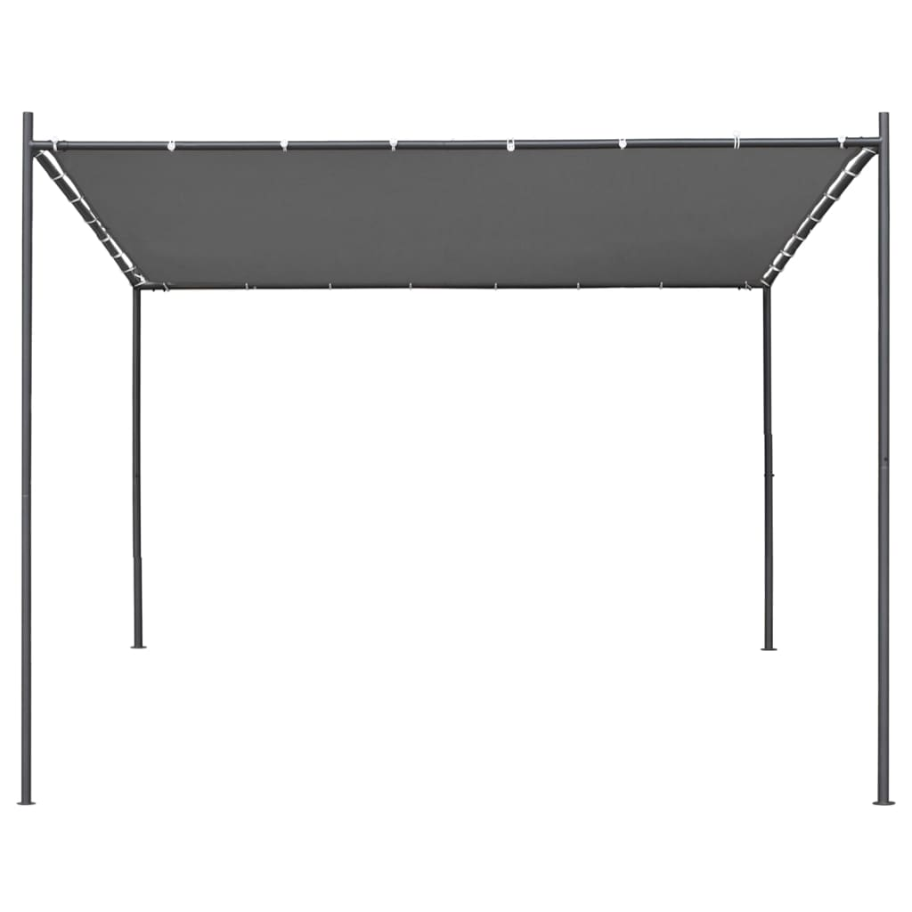 Greenwestons - Wholesale Tent - Green's Gazebo with Slanted Roof 118.1"x118.1"x101.2" Anthra1