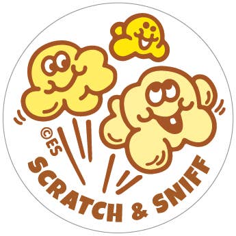 EverythingSmells, LLC - Wholesale Sticker - Buttered Popcorn EverythingSmells Scratch & Sniff Stickers1