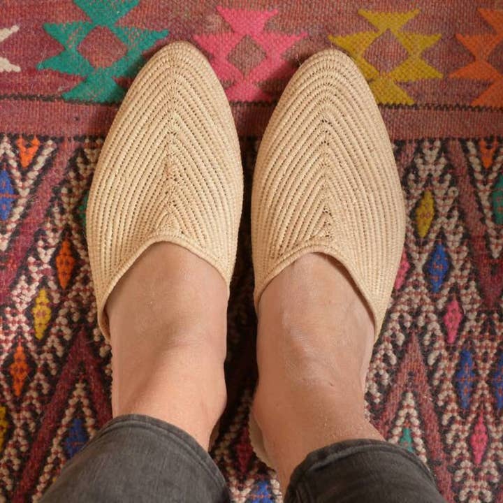 DarKech – wholesale Sandaler - Dam – Raffia Sandaler MAROCKANSKA för stranden, RAFFIA SKOR för kvinna