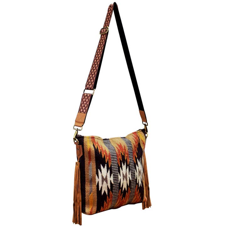 El Paso Saddleblanket - Venta al por mayor Bandolera - Mujer - Bolso Moderno Maya, Diseño 4A
