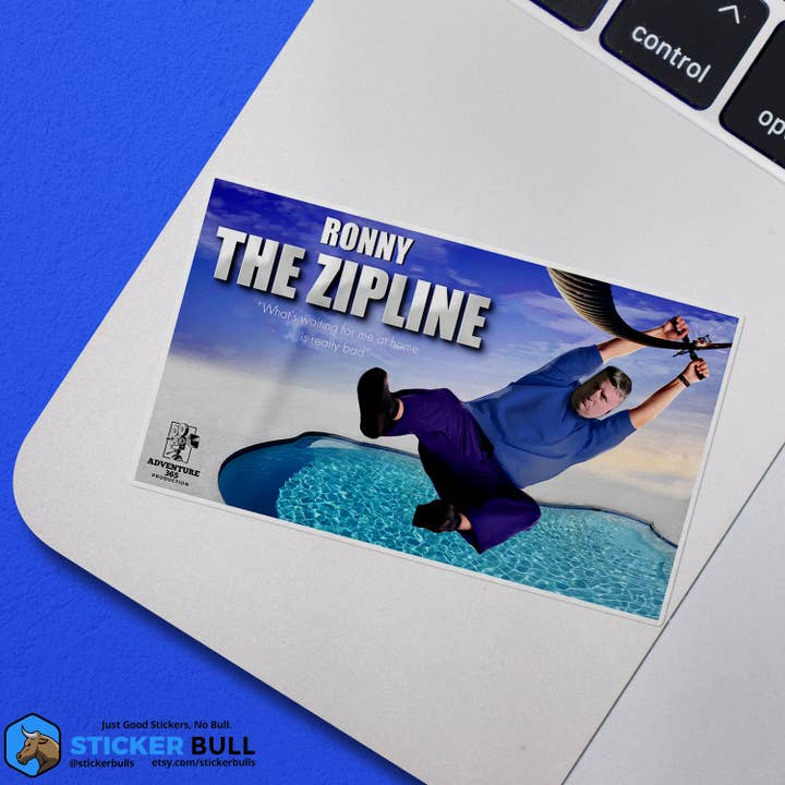 Sticker Bull – wholesale Sticker – Ronny The Zipline I Think You Should Leave Sticker4