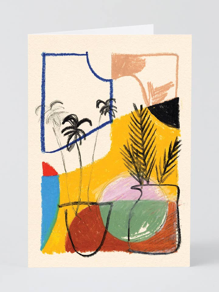 ‘Water The Plants’ Art Card for wholesale by Wrap (US duties paid)