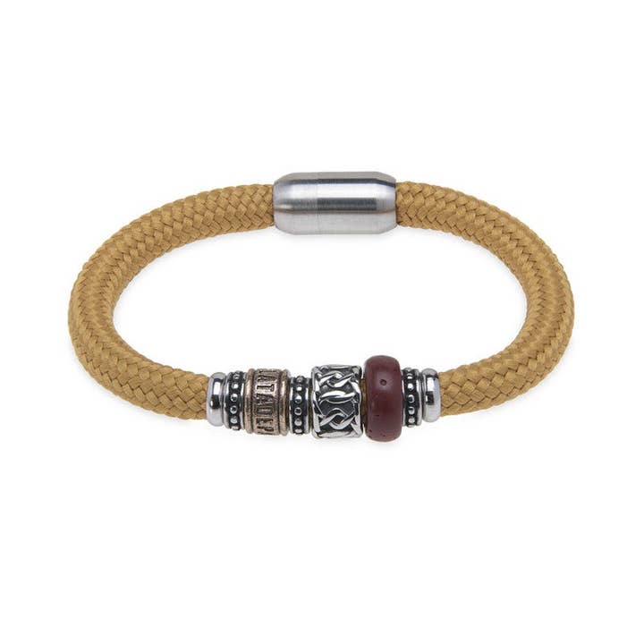 Senapsgul nylonarmband för wholesale av PLATADEPALO