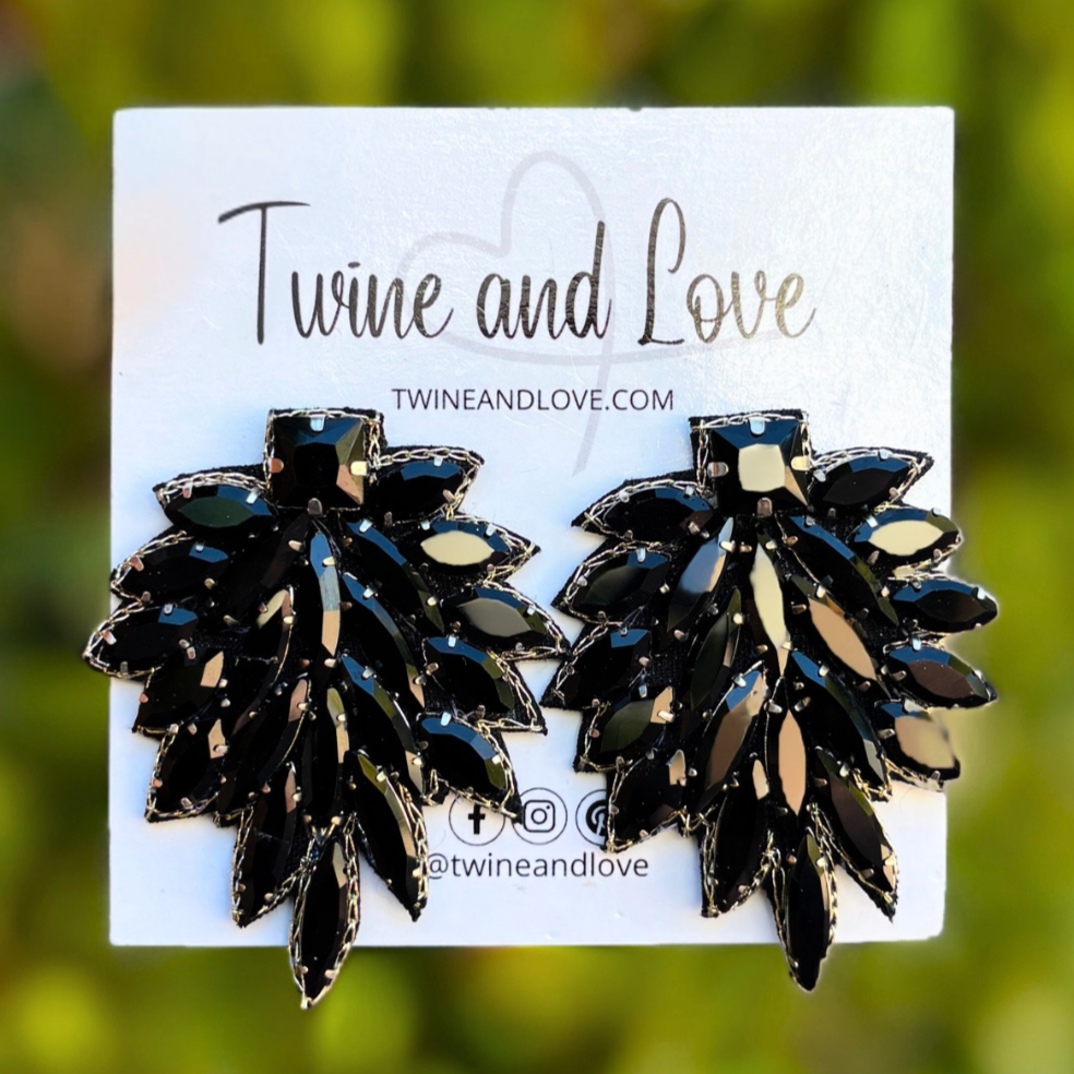 Twine and Love - Wholesale Dangle Earrings - Charlotte Jeweled Earrings0