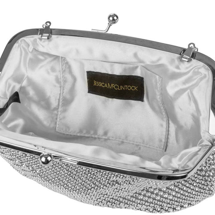 Linda Beaded Metal Mesh Bag for wholesale by Jessica McClintock