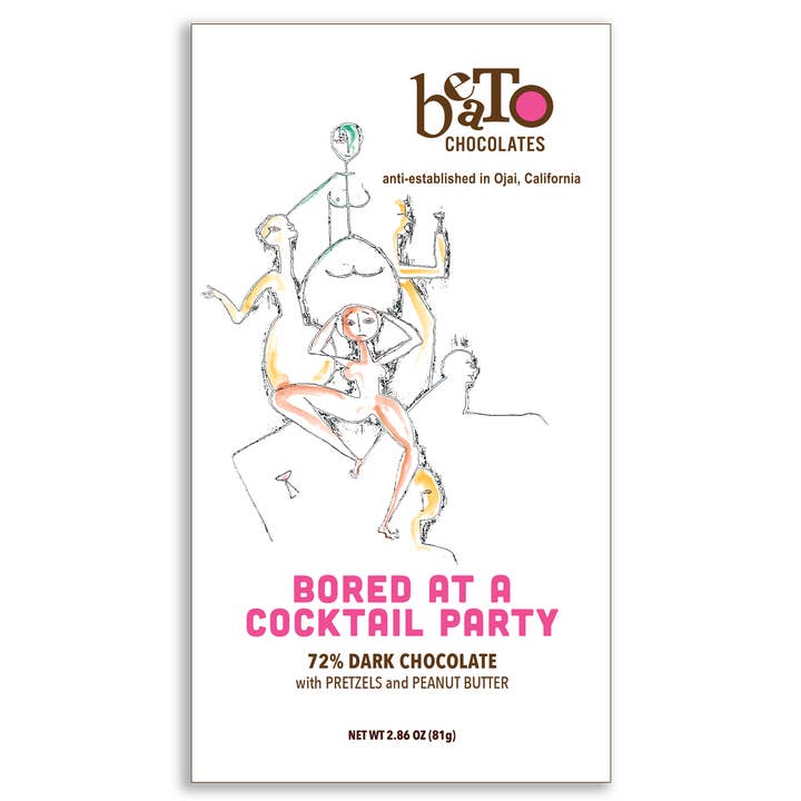 Beato Chocolates - Wholesale Chocolate bar - Bored at a Cocktail Party Chocolate Bar (75g/2.64oz)5