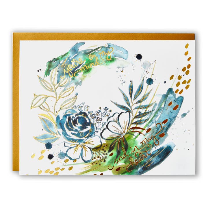 Cartão On My Mind & In My Heart - Folha de ouro por atacado de Create Joy Project