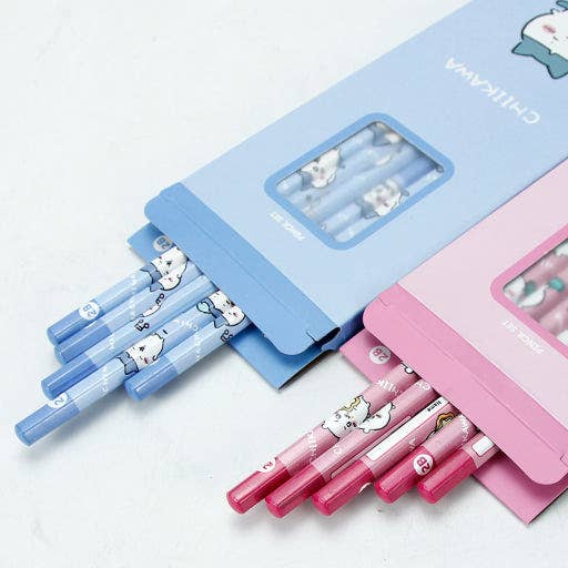 K-Wonderland - Wholesale Pencil - Chiikawa Character Pencil Set – 5 pcs / 10 pcs7