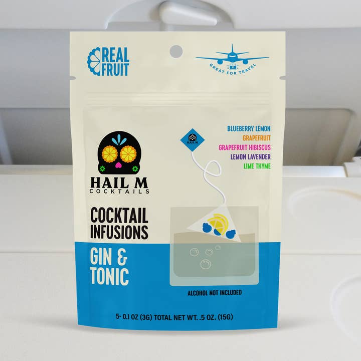 Gin & Tonic Cocktail Infusion Tea Bag - To Go Mixer, Low Cal and other Purchase Wholesale adamus gin. Free Returns & Net 60 Terms on Faire trending on Faire.