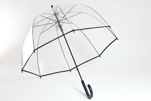 SMATI - Wholesale Umbrella - Unisex - Basic Black Transparent Umbrella1
