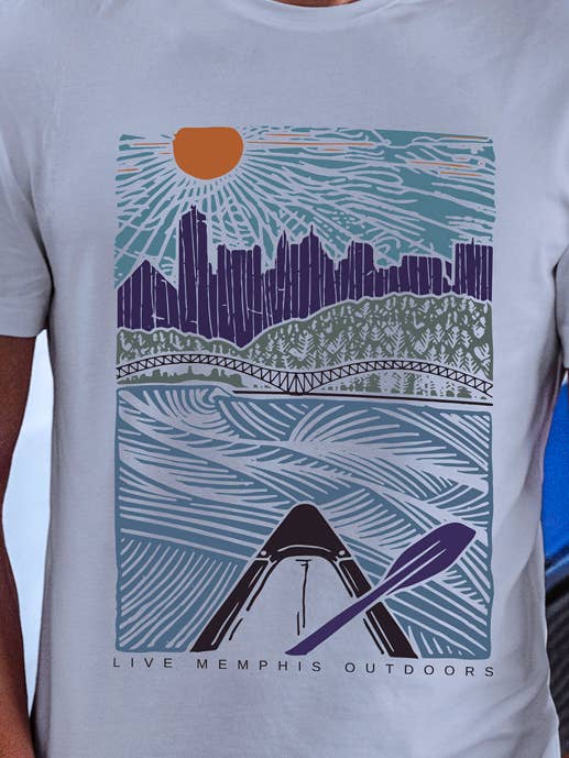 Live Memphis Outdoors (Super Soft) Tee for wholesale by The Artisan's Place