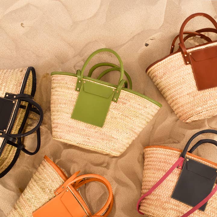 Elegant kvinders skuldertaske til strand - vævet halmtaske for engroshandel hos King Of Handmade