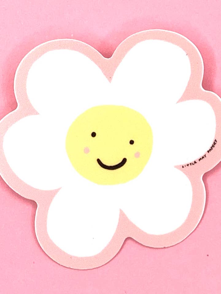 Daisy Vinyl Sticker for engroshandel hos Little May Papery