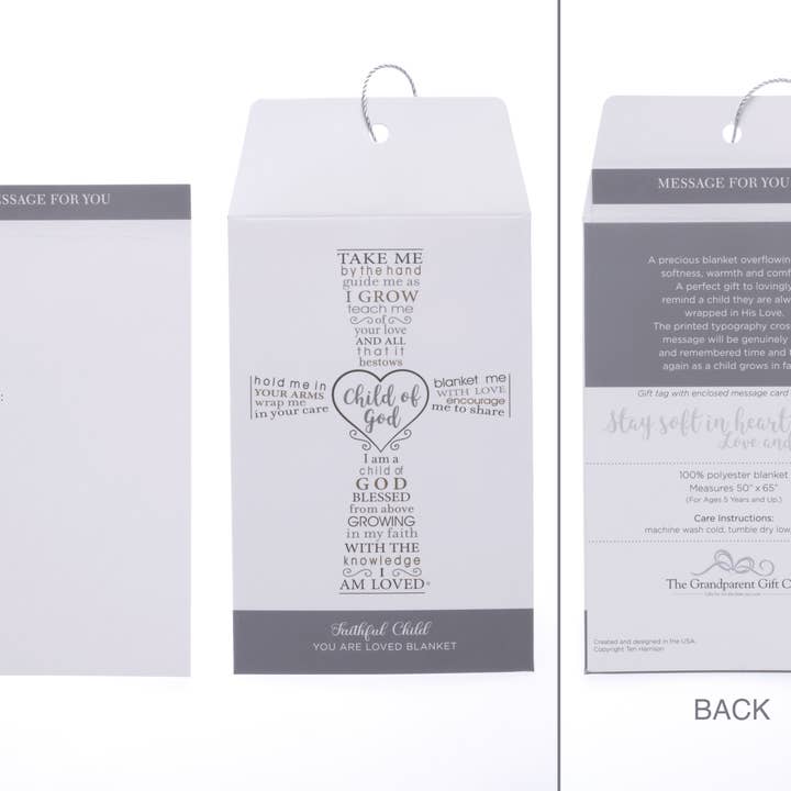 The Grandparent Gift Co. Inc. - Wholesale Throw Blanket - Child of God Blanket: Christian Gift for Child or Teen 51993