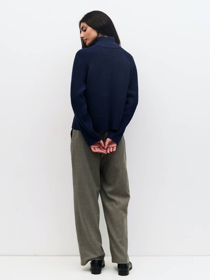 MOD REF - Wholesale Knit Sweater - Women's - The Jules Sweater | Half-Zip Chunky Sweater13