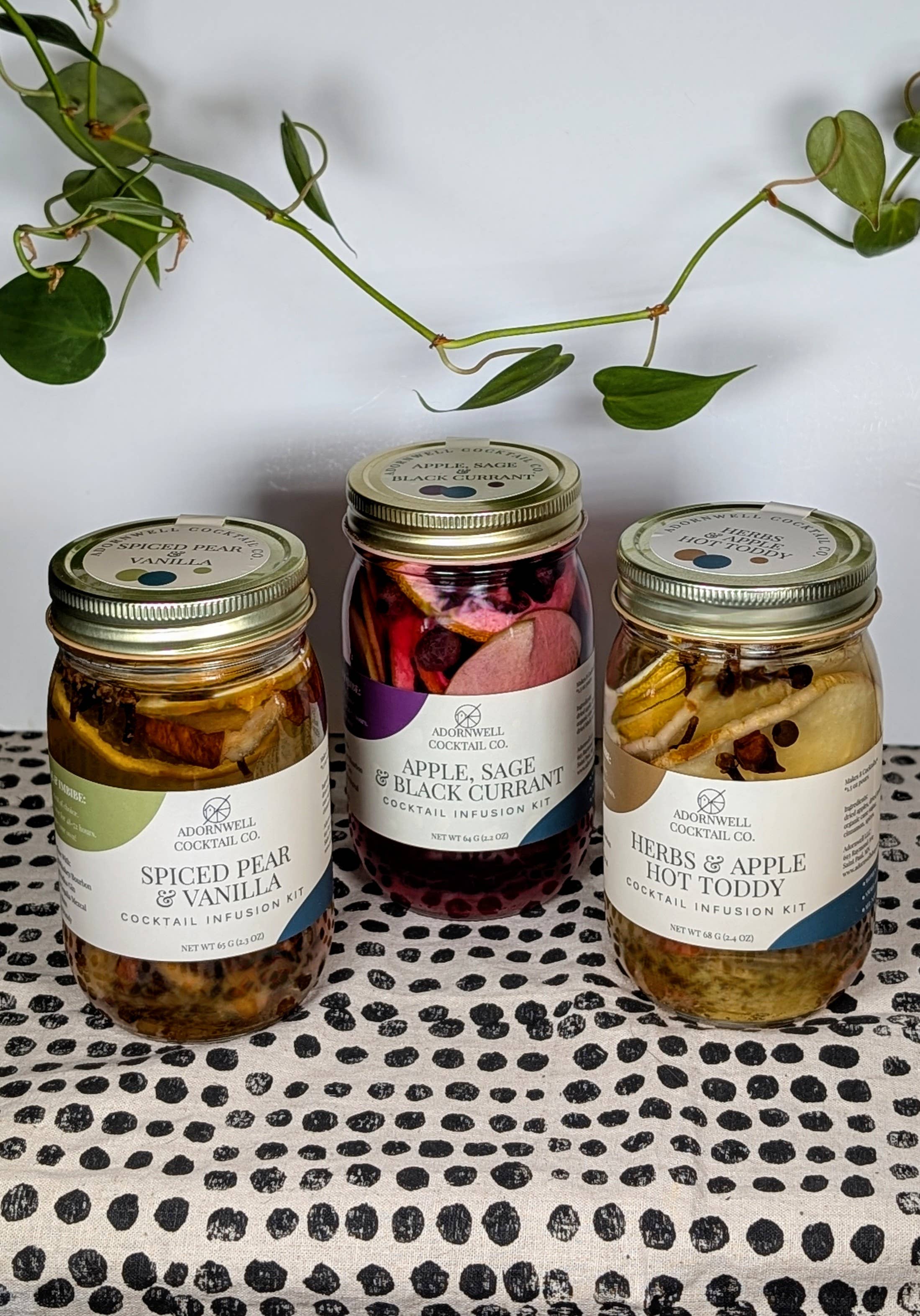 Adornwell Cocktail Co. - Vente Kit de fabrication de boisson - Coffret à composer - Choisissez 4 saveurs - Kits d'infusion1