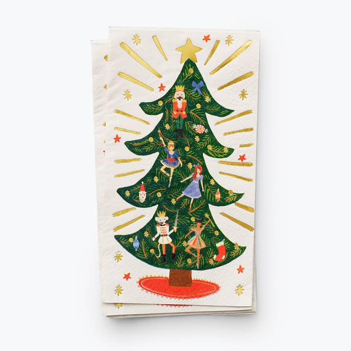 Nutcracker Guest Napkins for wholesale by Rifle Paper Co.