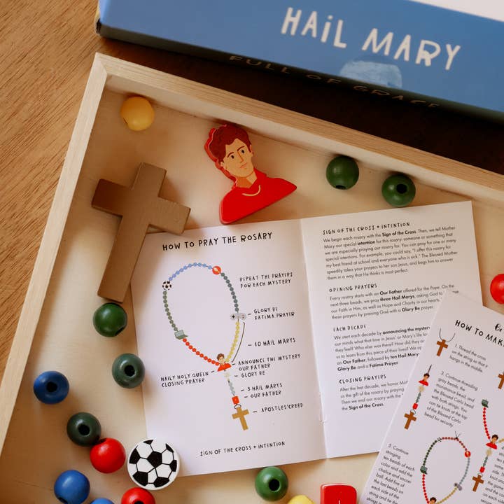 Be A Heart - Wholesale DIY Jewelry - Kids - Saint Carlo Acutis Rosary Kit6