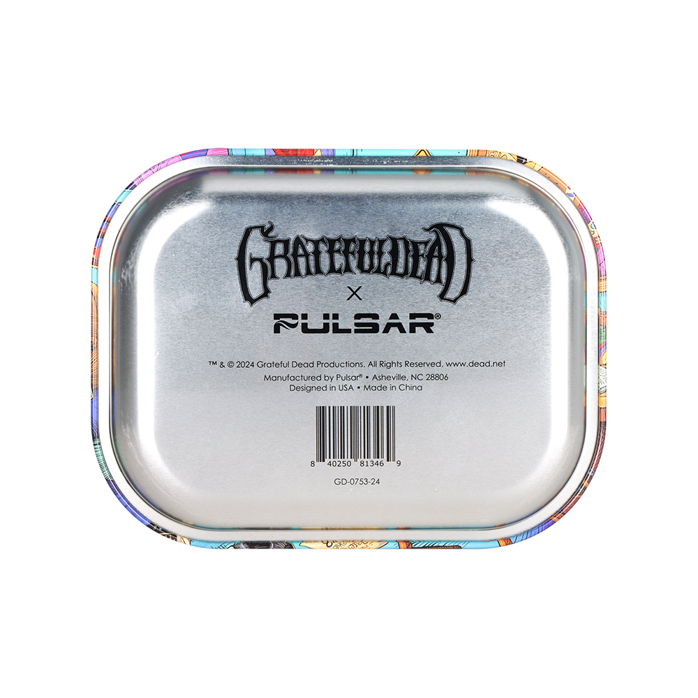 Sunshine Joy - Wholesale Decorative Tray - Mini Hot Air Grateful Dead Metal Tray w/ Magnetic Lid Cover3